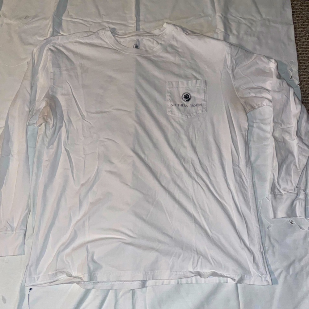 Southern Proper XL LS Front Pocket Tee
